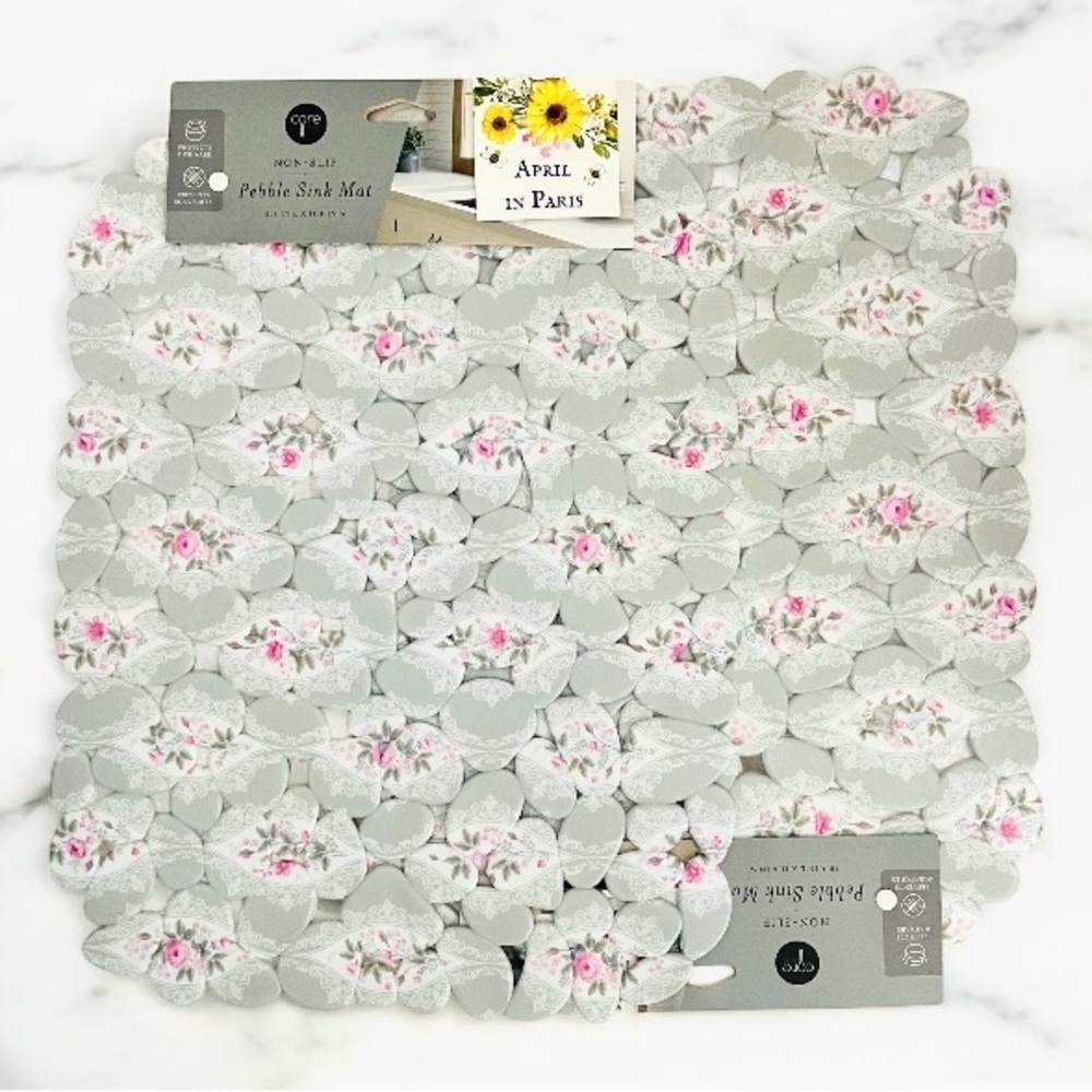 Shabby Chic Kitchen Sink Mats Set of TWO